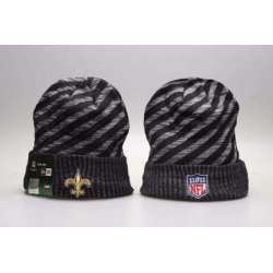 Saints Team Logo Gray & Black Knit Hat YP