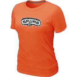 San Antonio Spurs Big & Tall Primary Logo Orange Women's T-Shirt