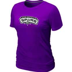 San Antonio Spurs Big & Tall Primary Logo Purple Women's T-Shirt