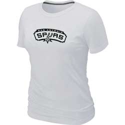 San Antonio Spurs Big & Tall Primary Logo White Women's T-Shirt