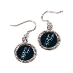 San Antonio Spurs Earrings Round Style - Special Order