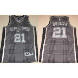 San Antonio Spurs #21 Tim Duncan Black Rhythm Fashion Jerseys