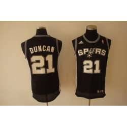 San Antonio Spurs #21 Tim Duncan black Jerseys