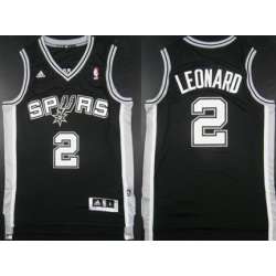 San Antonio Spurs #2 Kawhi Leonard Revolution 30 Swingman Black Jerseys