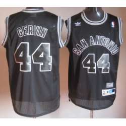 San Antonio Spurs #44 George Gervin Black Throwback Swingman Jerseys