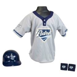 San Diego Padres Baseball Helmet and Jersey Set