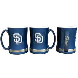 San Diego Padres Coffee Mug 14oz Sculpted Relief