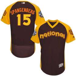 San Diego Padres #15 Cory Spangenberg Brown 2016 MLB All Star Game Flexbase Batting Practice Player Stitched Jersey DingZhi