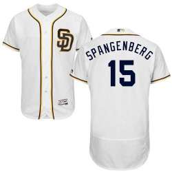 San Diego Padres #15 Cory Spangenberg White Flexbase Stitched Jersey DingZhi