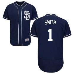 San Diego Padres #1 Ozzie Smith Navy Flexbase Stitched Jersey DingZhi