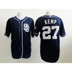 San Diego Padres #27 Matt Kemp Dark Blue Jersey