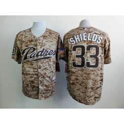 San Diego Padres #33 James Shields Camo Cool Base Jerseys
