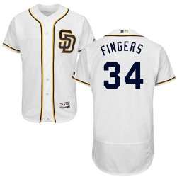 San Diego Padres #34 Rollie Fingers White Flexbase Stitched Jersey DingZhi