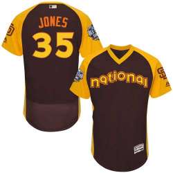 San Diego Padres #35 Randy Jones Brown 2016 MLB All Star Game Flexbase Batting Practice Player Stitched Jersey DingZhi
