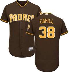 San Diego Padres #38 Trevor Cahill Brown Flexbase Stitched Jersey DingZhi