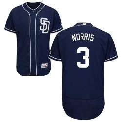 San Diego Padres #3 Derek Norris Navy Flexbase Stitched Jersey DingZhi