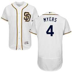 San Diego Padres #4 Wil Myers White Flexbase Stitched Jersey DingZhi