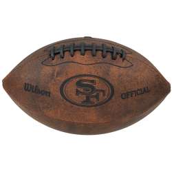 San Francisco 49ers Football - Vintage Throwback - 9 Inches
