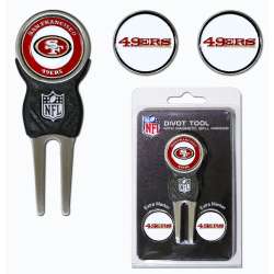 San Francisco 49ers Golf Divot Tool with 3 Markers