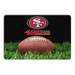 San Francisco 49ers Pet Bowl Mat Classic Football Size Large CO