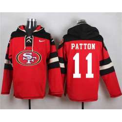 San Francisco 49ers #11 Quinton Patton Red Player Stitched Pullover NFL Hoodie
