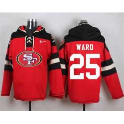 San Francisco 49ers #25 Jimmie Ward Red Player Stitched Pullover NFL Hoodie