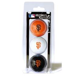 San Francisco Giants 3 Pack of Golf Balls