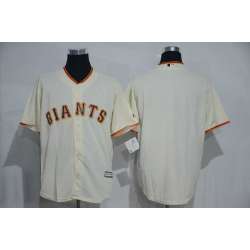 San Francisco Giants Blank Cream New Cool Base Stitched Baseball Jersey