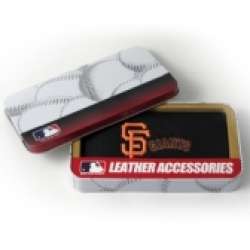 San Francisco Giants Checkbook Cover Embroidered Leather