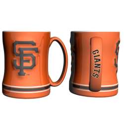 San Francisco Giants Coffee Mug - 14oz Sculpted Relief - Orange
