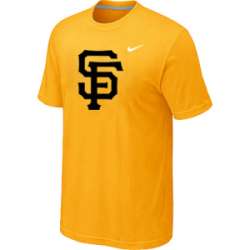 San Francisco Giants Heathered Yellow Nike Blended T-Shirt