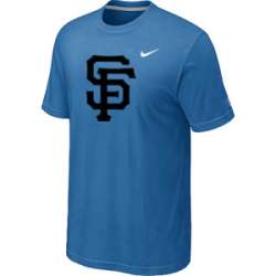 San Francisco Giants Heathered light Blue Nike Blended T-Shirt