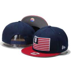 San Francisco Giants Team Logo USA Flag Navy Adjustable Hat GS