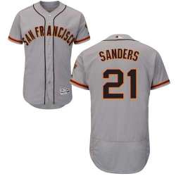 San Francisco Giants #21 Deion Sanders Gray Flexbase Stitched Jersey DingZhi