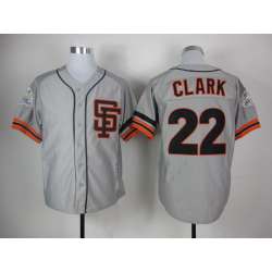 San Francisco Giants #22 Clark Gray Throwback Jerseys