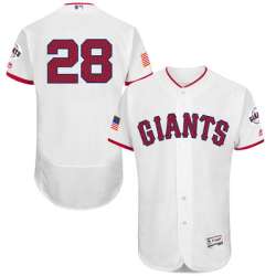 San Francisco Giants #28 Buster Posey White 2016 Fashion Stars & Stripes Flexbase Stitched Baseball Jersey Jiasu