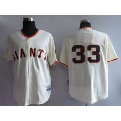 San Francisco Giants #33 Rowand cream Jerseys
