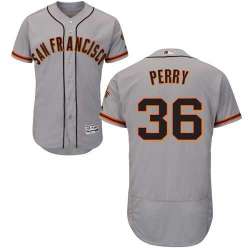 San Francisco Giants #36 Steve Perry Gray Flexbase Stitched Jersey DingZhi