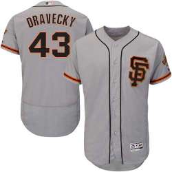 San Francisco Giants #43 Dave Dravecky Gray Road 2 Flexbase Stitched Jersey DingZhi