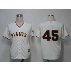 San Francisco Giants #45 Runzler Cream Cool Base Jerseys
