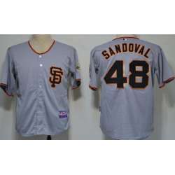 San Francisco Giants #48 Pablo Sandoval 2012 Gray SF Jerseys