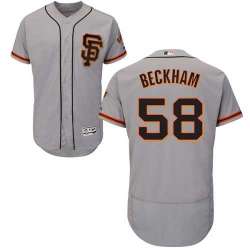 San Francisco Giants #58 Gordon Beckham Gray Road 2 Flexbase Stitched Jersey DingZhi