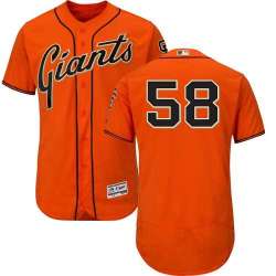 San Francisco Giants #58 Gordon Beckham Orange Flexbase Stitched Jersey DingZhi