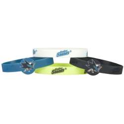 San Jose Sharks Bracelets - 4 Pack Silicone