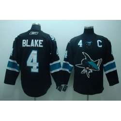 San Jose Sharks #4 Blake black Jerseys