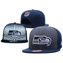 Seahawks Reflective Logo Navy Adjustable Hat GS