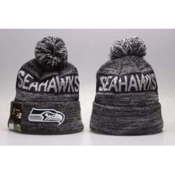 Seahawks Team Logo Gray Winter Knit Hat YP