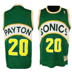 Seattle Supersonics #20 Gary Payton 1994-95 Green Throwback Swingman Jerseys