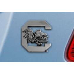 South Carolina Gamecocks Auto Emblem Premium Metal Chrome