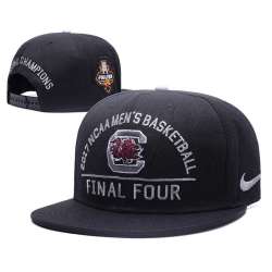 South Carolina Gamecocks Team Logo Black Adjustable 2017 Final Four Hat GS
